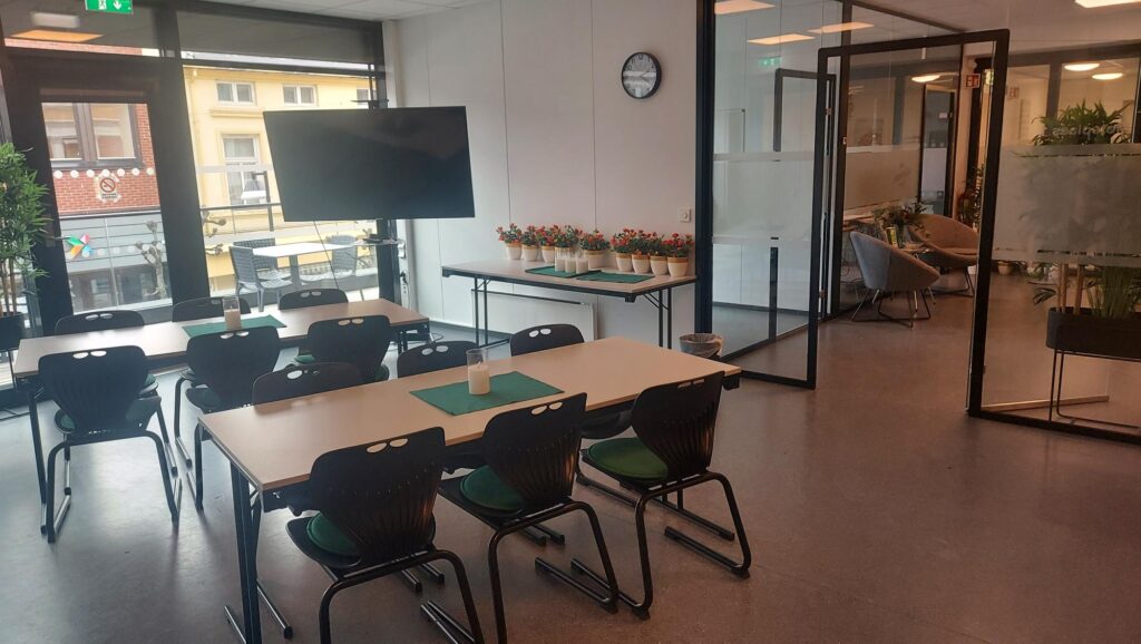 Bilde fra undervisningslokaler på Hamar